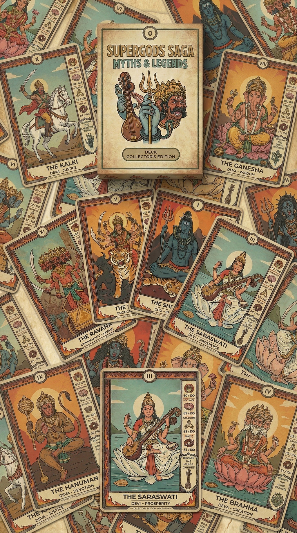 Supergods™ – Mythology Card Game for Kids (Ages 8–14)